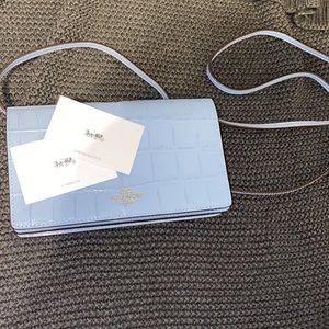 Coach Crossbody Satchel Baby Blue Bag
